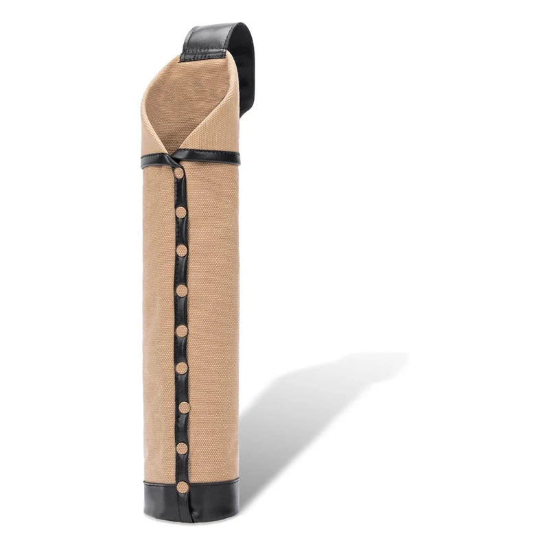 Leather Electrode Holder with Belt Loops and Rivets Reinforced Portable Welding Rod Holder Canvas and Electrode Storage Bag