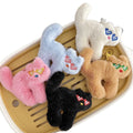 Funny Plush Sunglasses Cute Cat Plush Keychain Kawaii Cartoon Stuffed Animal Toys Bag Pendant Plushie Cat Keychain Birthday Gift