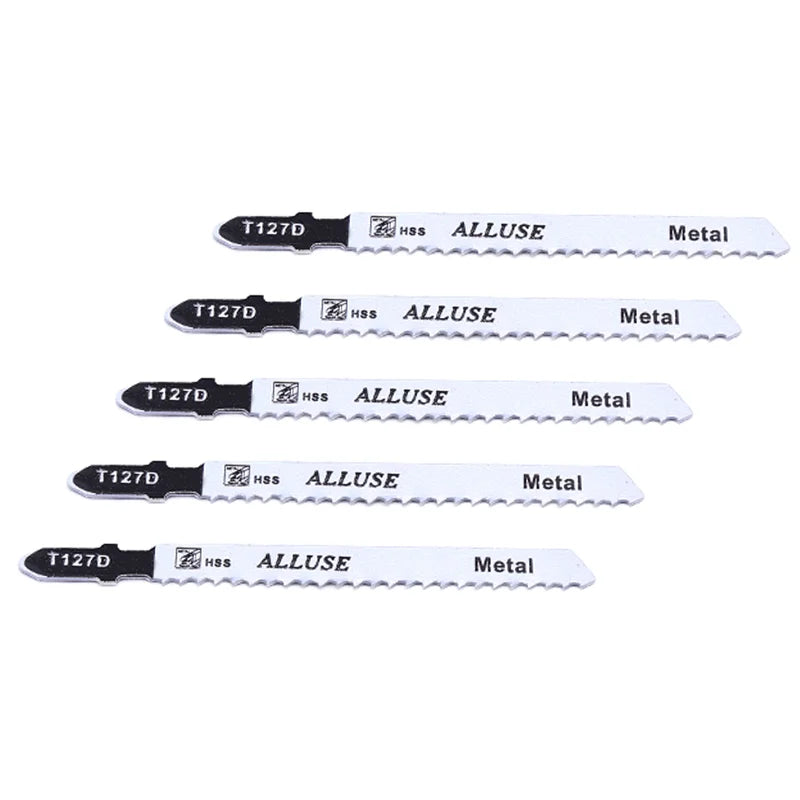 5pcs/Set T127D 8Tpi HSS Jig Saw Blades 75mm Length 100mm Diameter Cutting Nonferrous Aluminous Metals Glassfibre Reinforced OEM