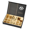 Hot Selling 24-PCS Steel Stainless Cutlery Set With Premium Gift BoxInclude Knife/Fork/Spoon for Restaurant Party