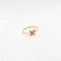Joolim Jewelry Wholesale 18K Gold Plated Zirconia Dainty Butterfly Stainless Steel Rings for Women Dainty Rings