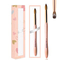 Custom Private Logo Pink Acrylic Handle 100% Pure Kolinsky Acrylic Brush Round&Crimped 3D Manicure Brush for Professional Nail