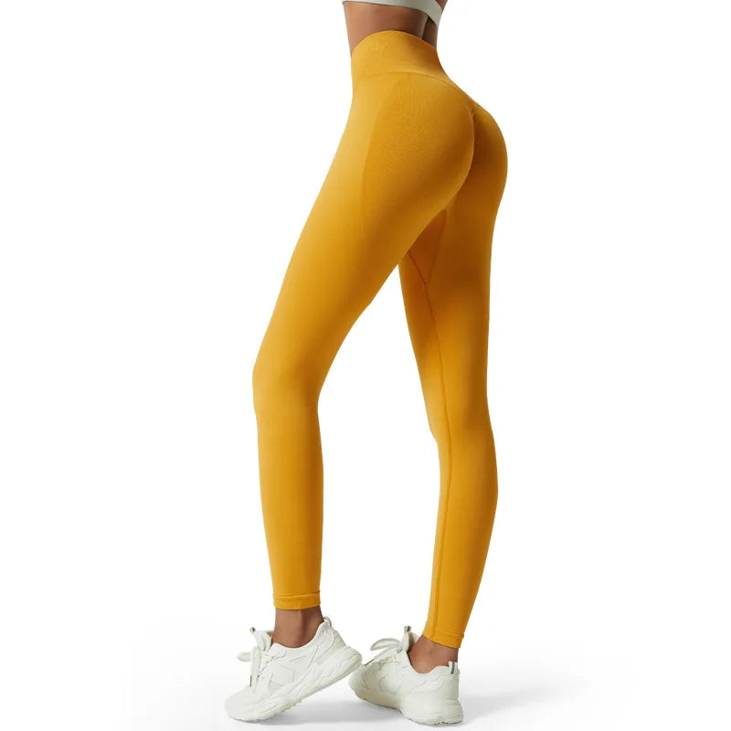 Wholesale Breathable Women's High Waisted Yoga Leggings Spandex Pants Tummy Control Seamless Printed XL Size Ladies' Workout