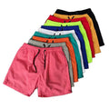 Summer Men's Casual Sports Loose Quick Drying 15 Colors Solid Beach Shorts