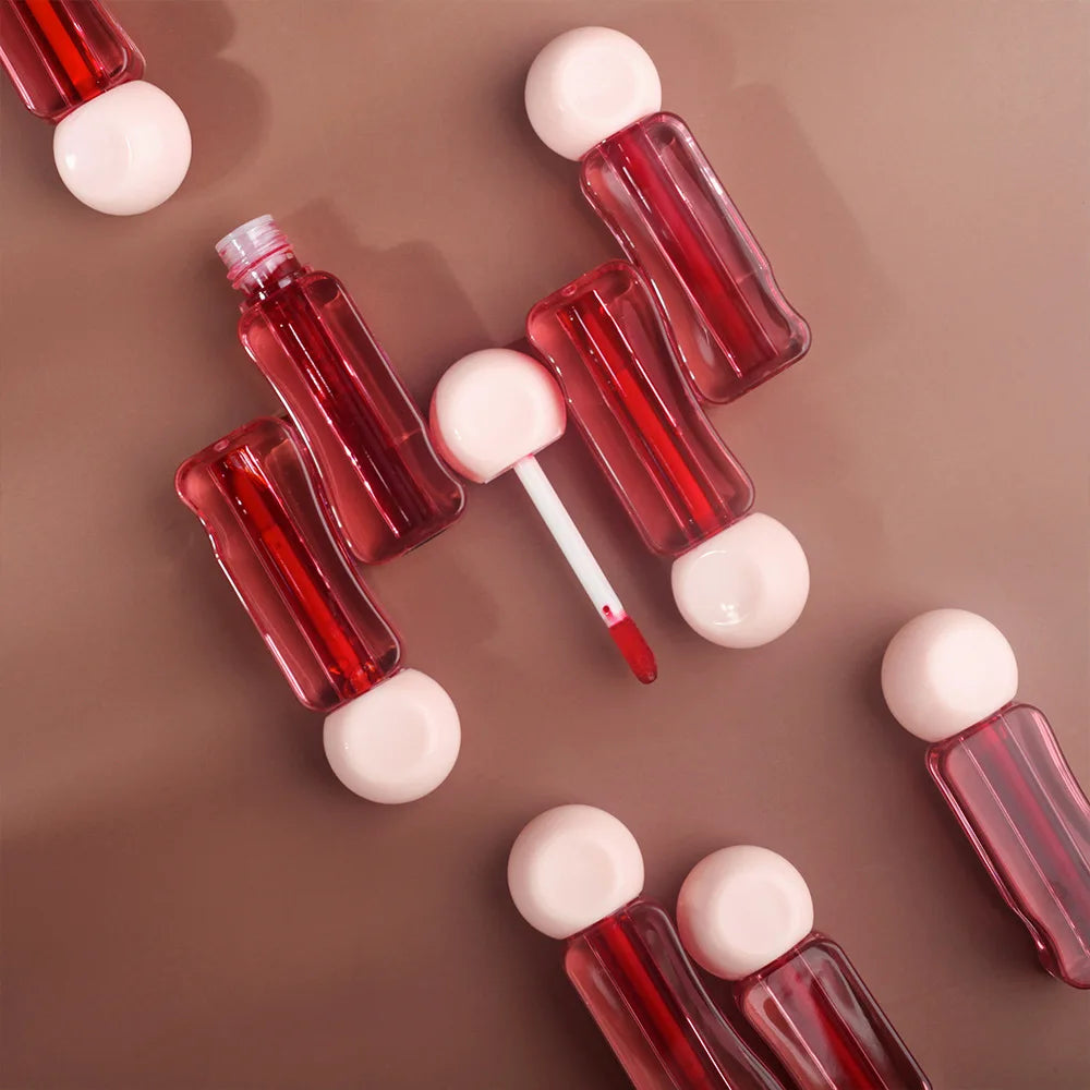Private Label Long-Lasting Lip Tint Red Lipstick Waterproof Liquid Beauty Makeup with Fruit Flavor Wholesale Makeup Products