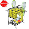 In Stock Modern for Metal Tennis Ball Racket Pickleball Baseball Storage Cart with Display Rack Stand for Indoor/Outdoor Use