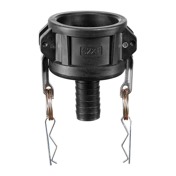 PP Cast Camlock Type C Coupling 2-Inch IBC Tank Adapter Male Female Connection Water Chemical Hose Coupling Pipe Fittings