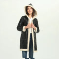 Jtfur Manufacturers Wholesale Winter Faux Fur Garments Ladies Custom Leather Hooded Faux Fur Women Coat