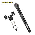 RIDERACE Riding Pump Aluminum Alloy Cycling Manual Inflator With Pressure Gauge Bike Durable Universal Pump for Ball Motorcycles