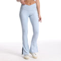 V Waist v Cut Foot Opening Breathable Feel Like Skin Custom Wholesale Comfortable Yoga Leggings for Women