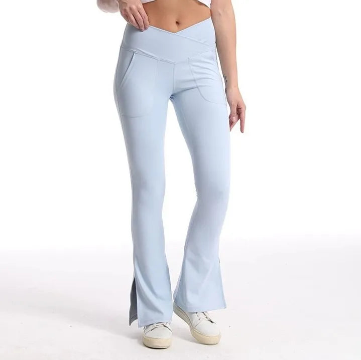 V Waist v Cut Foot Opening Breathable Feel Like Skin Custom Wholesale Comfortable Yoga Leggings for Women