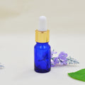 Essential Oil Bottle 20ml 30ml 50ml 100ml Blue Glass Dropper Bottles Hair Oil Bottles with Gold Dropper