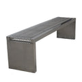 Outdoor Public Park Personalized Steel Backless Bench Seating Outside Garden Patio Yard Metal Seat Benches Without Back