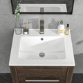 Modern Ceramic Hand Wash Basin Professional Hotel Bathroom Vanities Thin Edge Cabinet with Elegant Sink Counter Top Table Design
