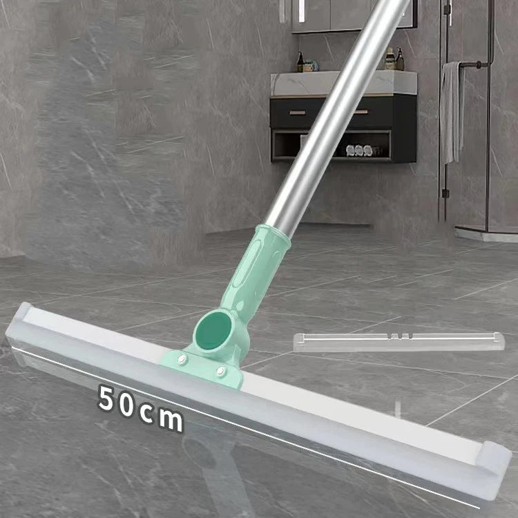 Adjustable 50cm Silicone Scraper Squeegee Window Cleaner Wiper for Cleaning Floor Glass Door Tile Wall Window Convenient Handle