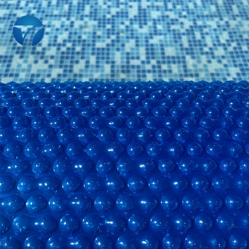 Blue Power Bubble 500 Micron Swimming Pool Solar Cover Heat Retention Bubble Blanket Pool Covers & Reels