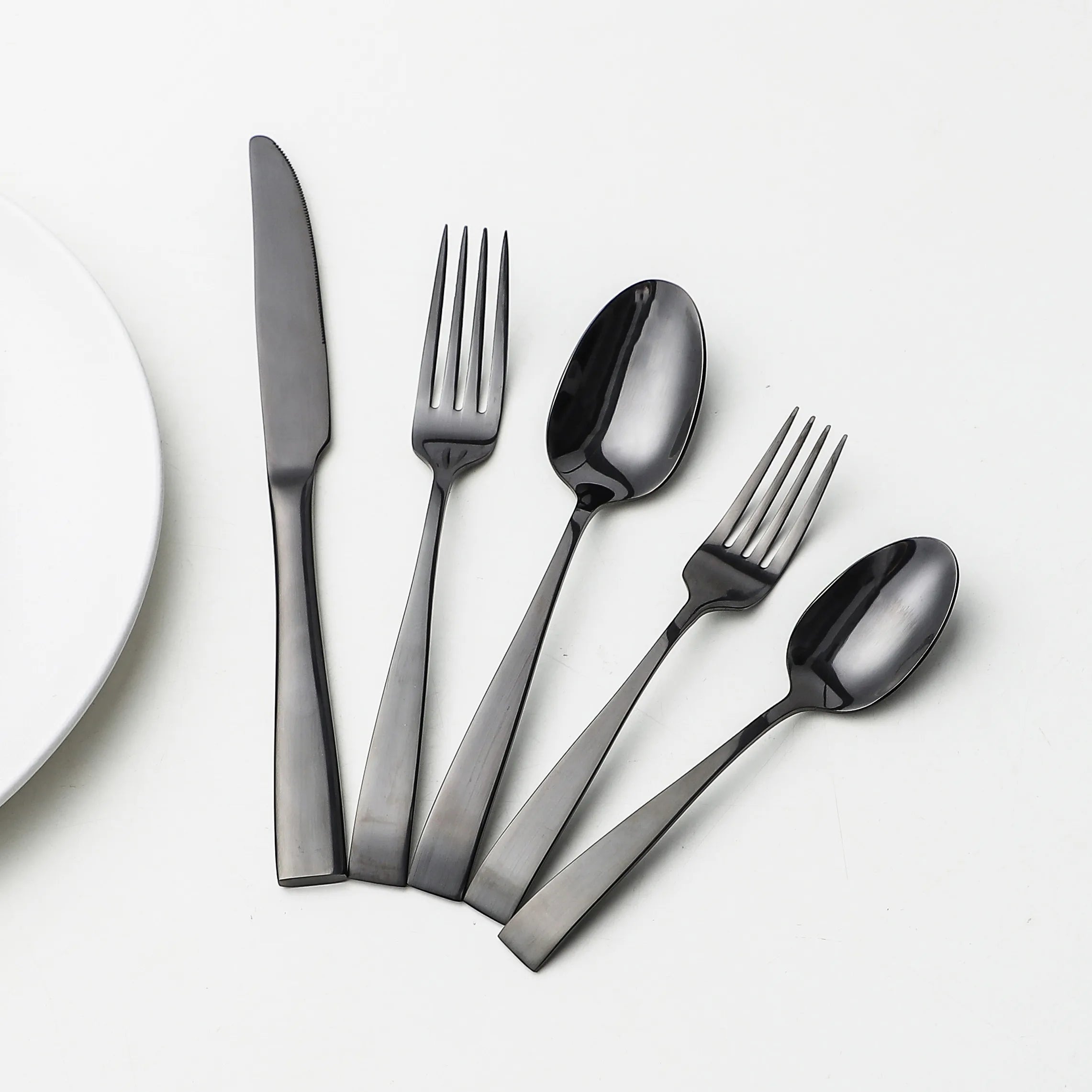 Best Selling Products Hammered Flatware Luxury Spoon Fork Sets Cutlery Sets with Gift Box