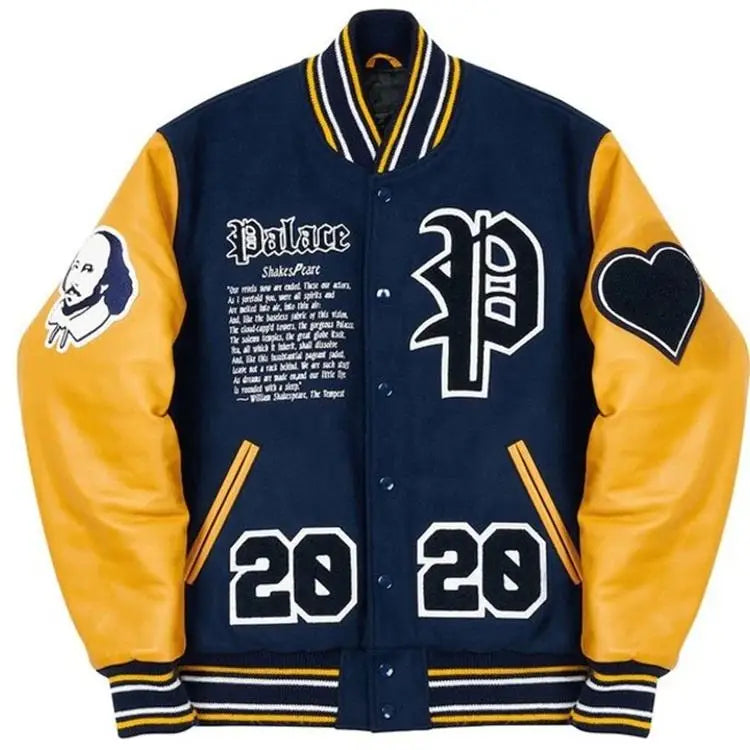 Custom Sweatshirt Logo Wholesale High Quality Sleeves Blank Cropped Jackets for Kids Men Women Plus Size Varsity Jacket