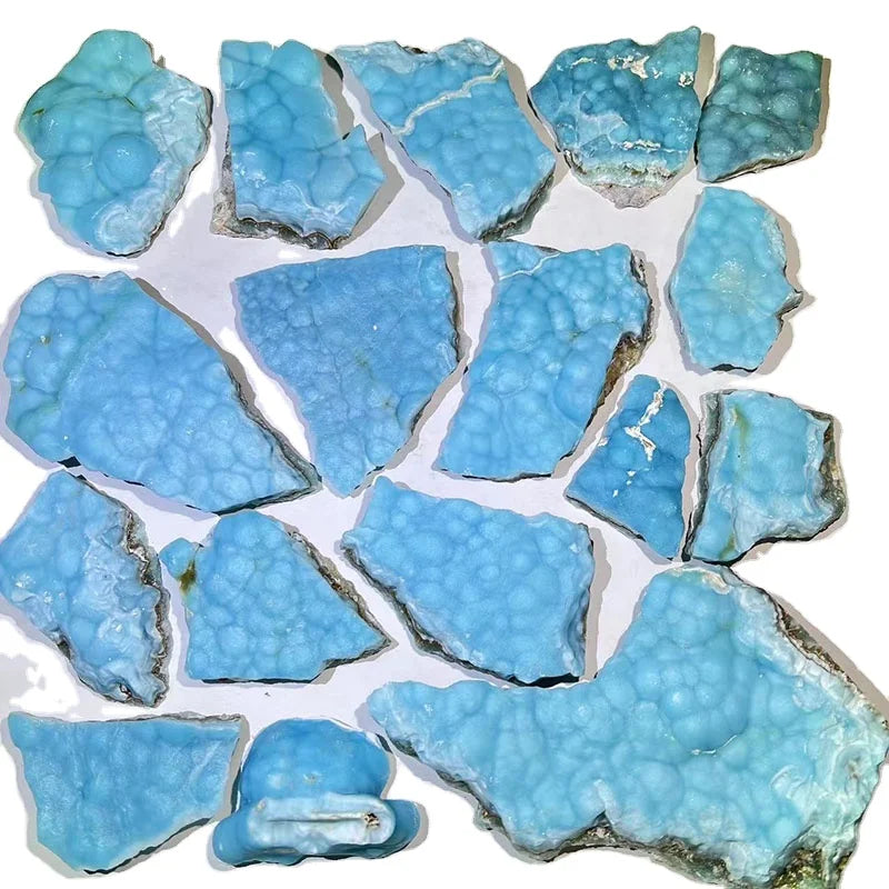Kindfull Wholesale Natural High Quality Hemimorpite Cluster Slab Healing Spirit Crystal Quartz Cluster Slice for Home Decoration