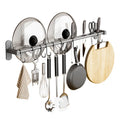 Wall Hanging Metal Row Hook Rack Kitchen Spatula Hooks Spoon Hangers Pot Cover Holder