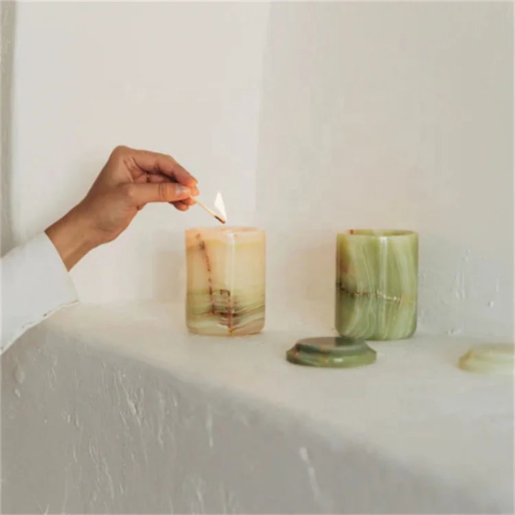 Colorful Decoration Loving Luxury Class clear Candle Cup Jar Holder Gift Boxes and Cover