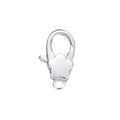 Hot Selling Jewelry Findings 13mm Cute 925 Sterling Silver Flower Shaped Lobster Claw Clasp for Bracelet & Necklace Making