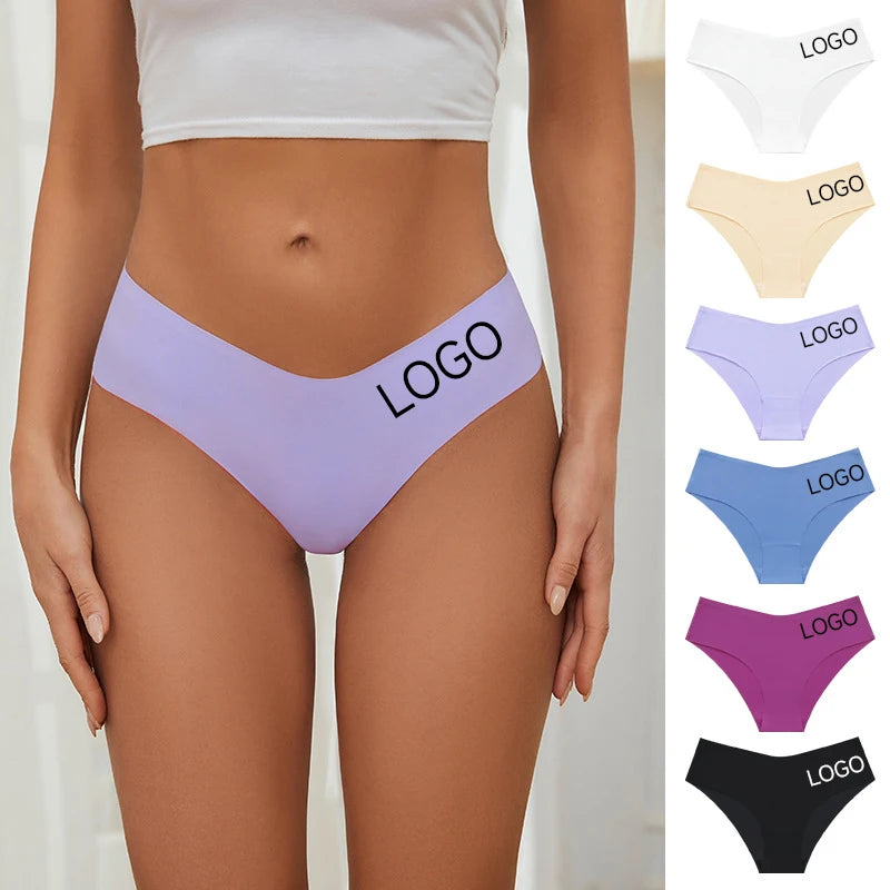Wholesale Women's Low Rise Seamless Underwear Quick Dry Young Girl Yoga Lacer Cut Solid Breathable No Show Panties