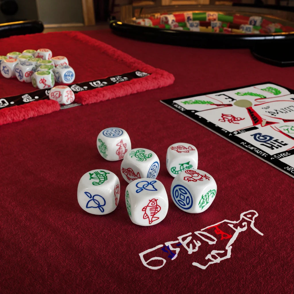Acrylic Casino Shaker Machine with Custom Engraving 16mm Fish Shrimp Crab Game Dice Hand Carved