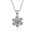 S925 Silver Fish-Shaped Moissanite Pendant Necklace With Clavicle Chain for Men