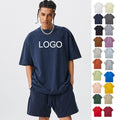 240 Grams t Shirt Custom Your Brand Logo DTG Printing Blank Men T Shirt Plain Neck Blank Cotton Oversized Heavyweight T-shirt