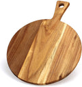 Acacia Wood Kitchen Round Handle Paddle Wood Cutting Board Pizza Wood Board with Handle