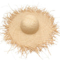 Stock Women Raffia Straw Hat Large Wide Rough Brim Floppy Straw Hat Beach Summer Sun Visor Hat