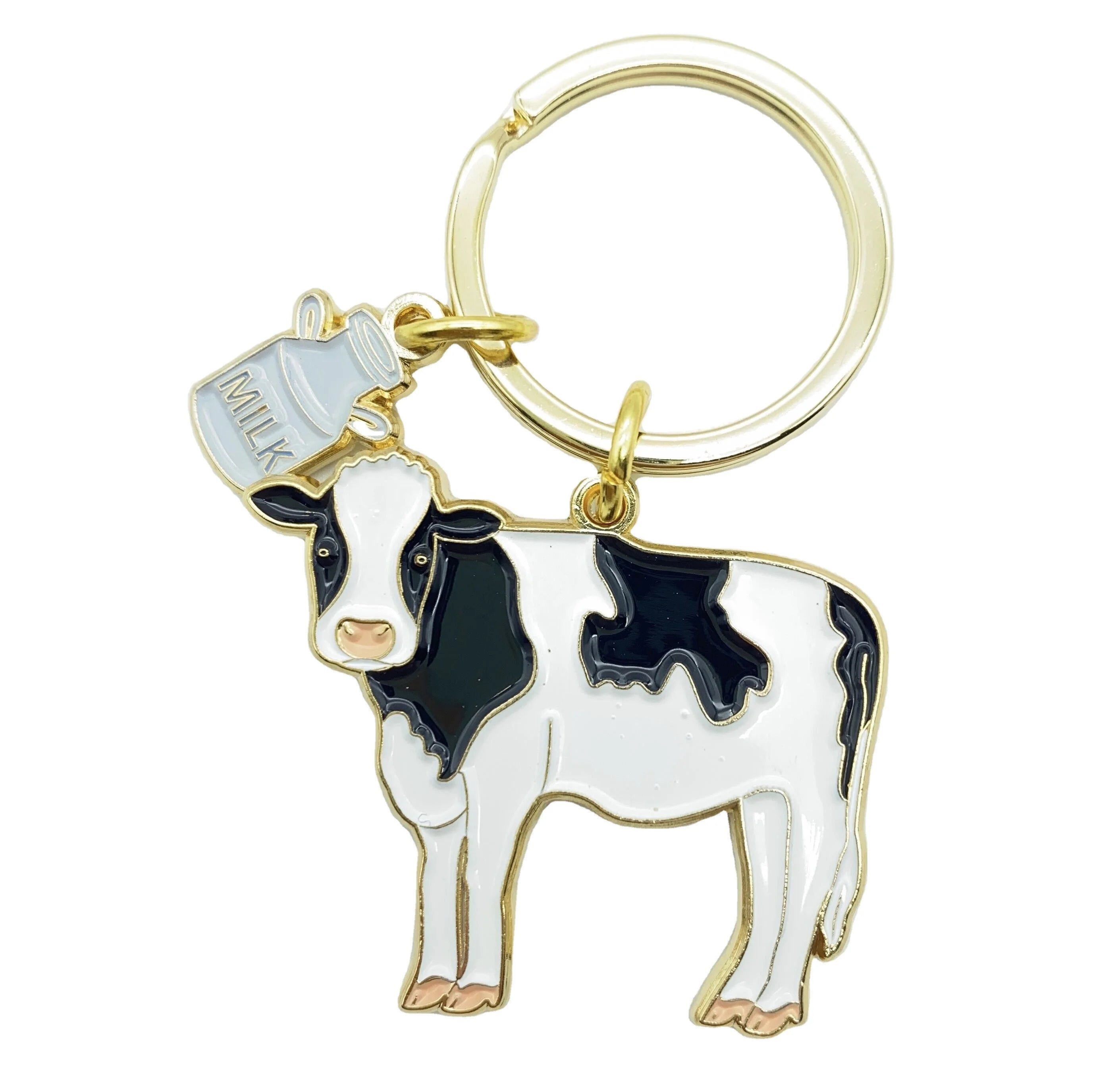 Exquisite Antique/Modern Cartoon 18K Gold Plating Soft Enamel 3D Metal Key Chain Promotional Gifts