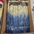 Girls Dropship Cheap Bulk Black Chinese Fiber Yaki Three Tone Jumbo Braid Hair Extension Orange Braiding Hair