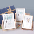 Creative Rotating Double-sided Photo Frame Simple Wooden 6 Inch Picture Frame Decoration Desktop