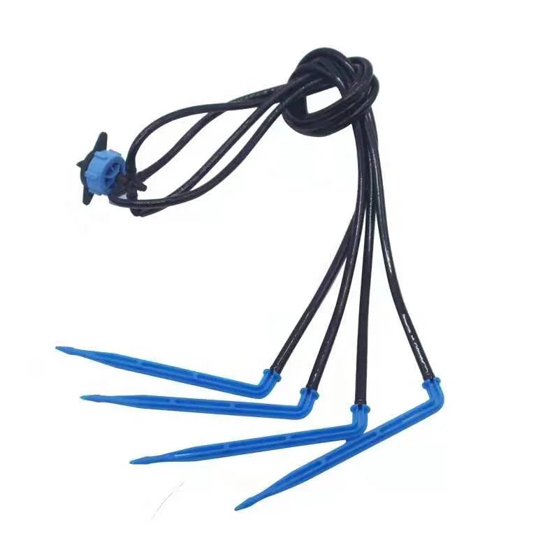 4-Branch Spider Arrow Dripper with 50cm Plastic Pipe for Drip Irrigation