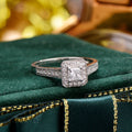 For GIA Natural Diamond Rings 0.55ct F VVS2 Trendy Classic Wedding Engagement Luxury 18K Solid Gold for Men Couple Princess Cut