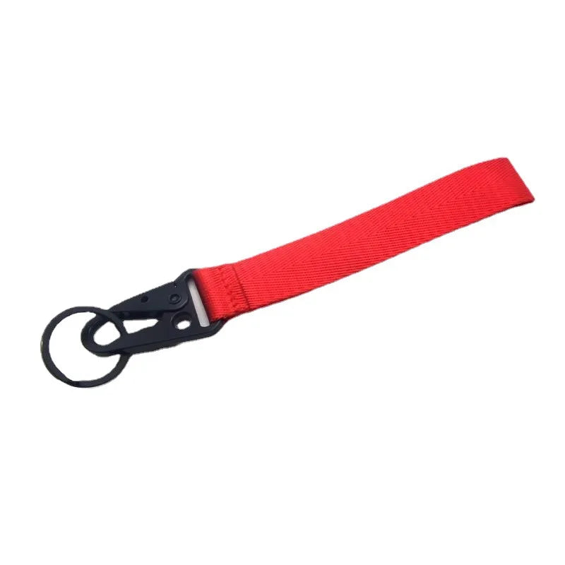 New Arrival Custom Fabric Blank Ribbon Lanyard Car Keychain/Cloth Key Holder/Key Chain