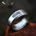 SS8-R203 New Design Viking Vintage Odin Norse Viking Wolf Dragon Totem Men's Ring Jewelry Wholesale