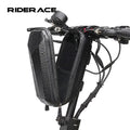 RIDERACE Electric Scooter 2LWaterproof Handlebar Bag Hard Shell EVA Front Storage Hanging Bag for Folding Bike Electric Scooter