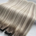 Cuticle Aligned Genius Weft Beautiful Color Hair Invisible Thin Weft Can Be Cut with Balayage Color in Stock