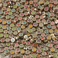 Wholesale 200pcs Mixed 7*4mm Round Golden Acrylic Colorful Letter Alphabet Beads for Diy Bracelet Necklace