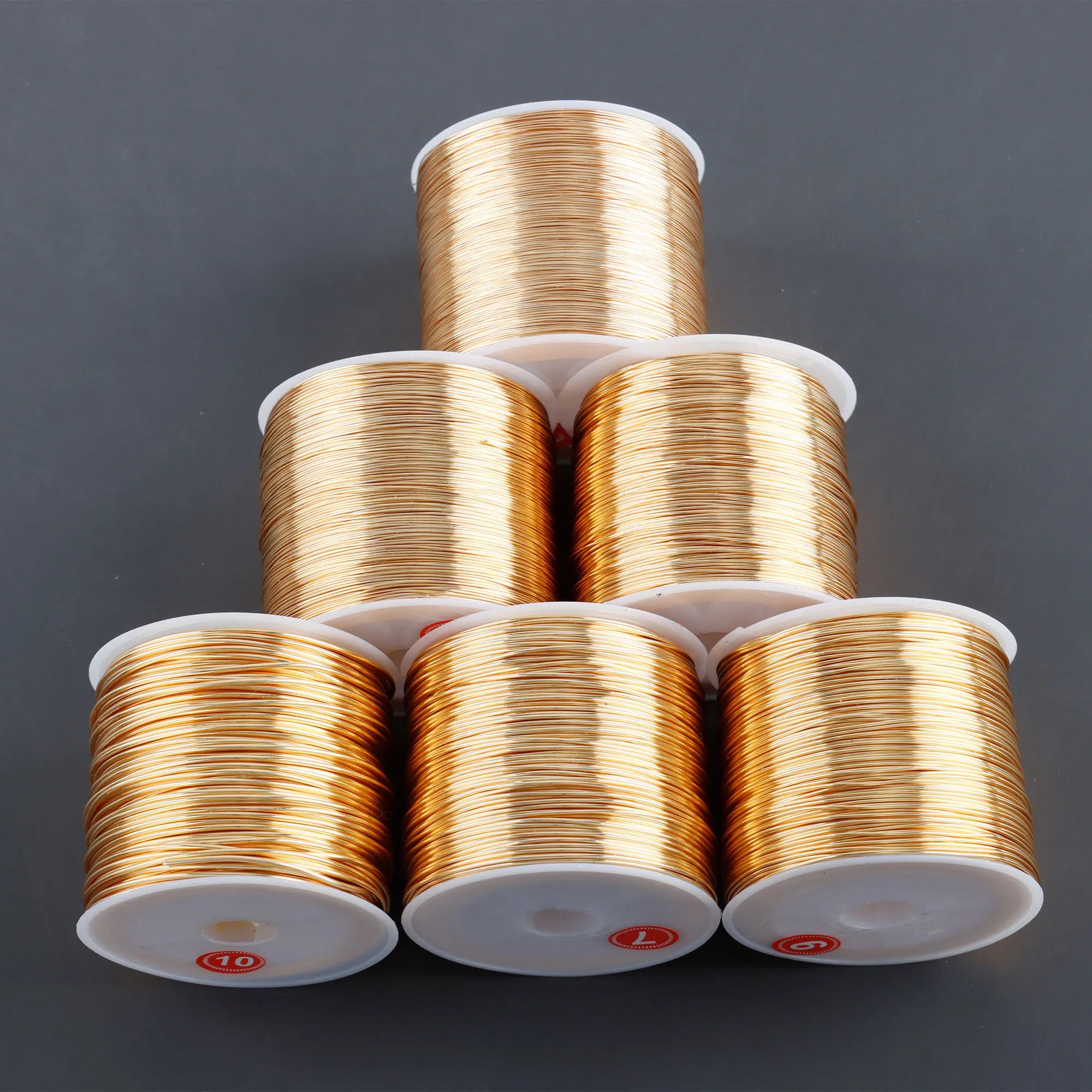 M997   Jewelry Accessoriespass REACHnickel Freecopper Wire18k Gold Platednever Fadeone Roll/lot