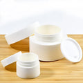 Matte White PP Luxury Cosmetic Lotion & Body Skincare Cream Containers for Personal Care & Storage