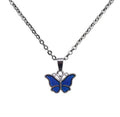 New Design Cute Little butterfly Stainless Steel Change Color Necklace Mood Thermochromic Butterfly Necklace