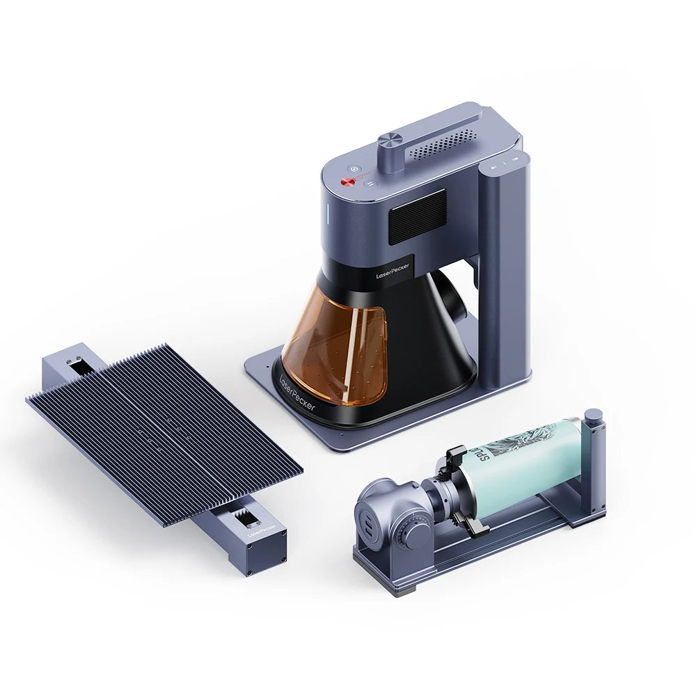 2025 Hot Selling Laser Engraving Machine LaserPecker 5 Deluxe 20W 10000mm/s 8K Deep Engraving for Engraving DIY All Materials