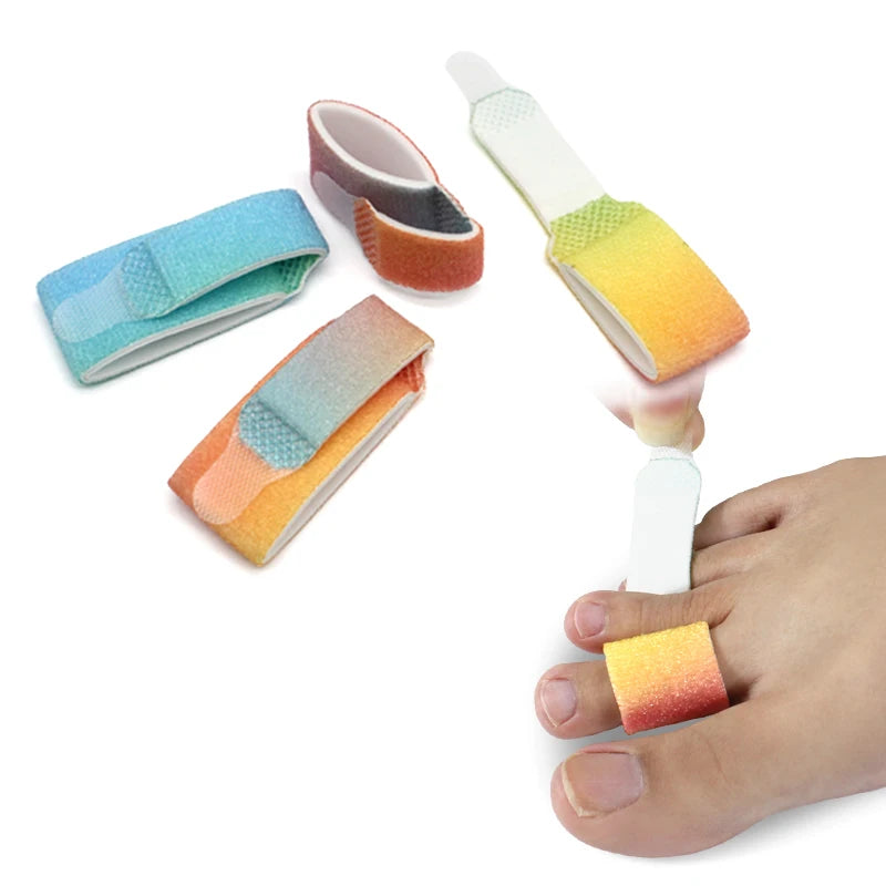 2025 New Arrived Colorful Soft Toe Wrap for  Hammer Toes  Buddy Tape for Pain Relief Toe Straightener and Cushion With Elastic