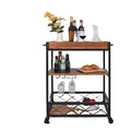 Portable Rolling Furniture Movable Rolling Kitchen Trolley Microwave Storage Kitchen Cart Plate Spice Rack on Wheels