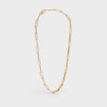 Joolim Jewelry 18K Gold Plated Paper Pin Link Necklace Stainless Steel Jewelry Wholesale