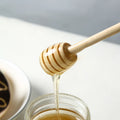 Hot Sell Custom Logo Olive Wood Beech Wooden Am Jar Honey Spoon Honey Dipper Honey Sticks